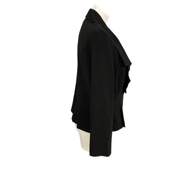 Courtenay Blazer Womens 16 Black Basic Jacket Ruffle Work Office Capsule - Picture 6 of 14